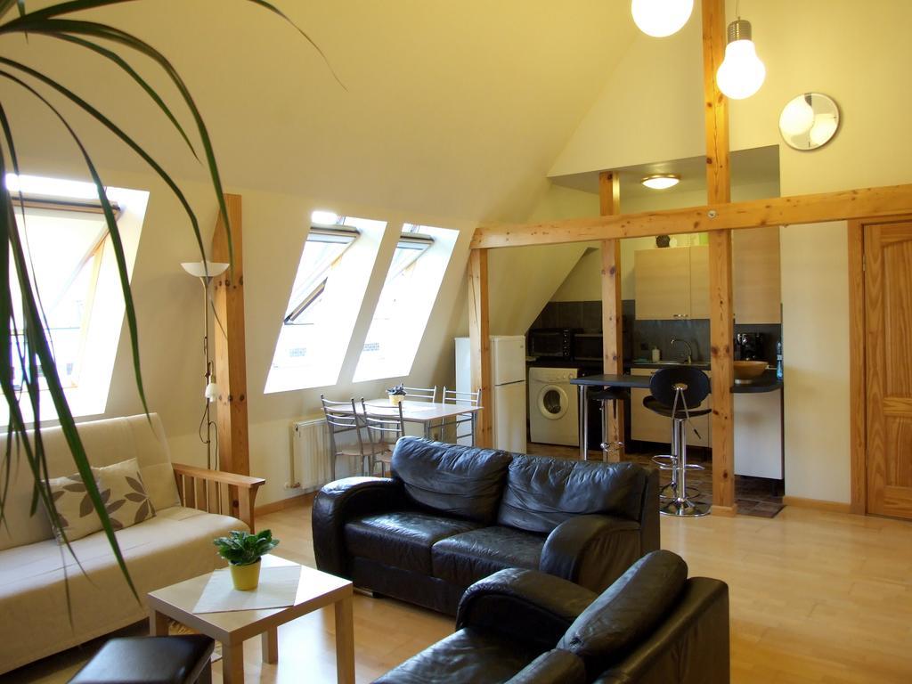 Sunlit Loft Apartment Рига Стая снимка